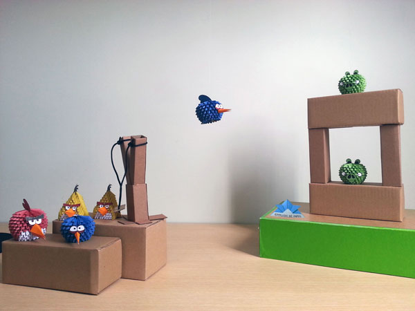Origami 3D Angry Bird